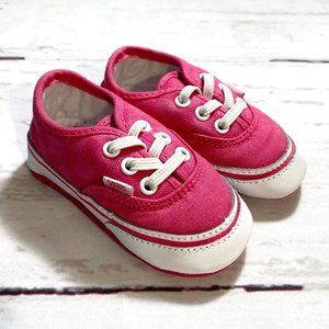 Vans Baby Girl Infant Checkerboard Slip-On V Crib Sneaker Shoes Hot Pink Size 3